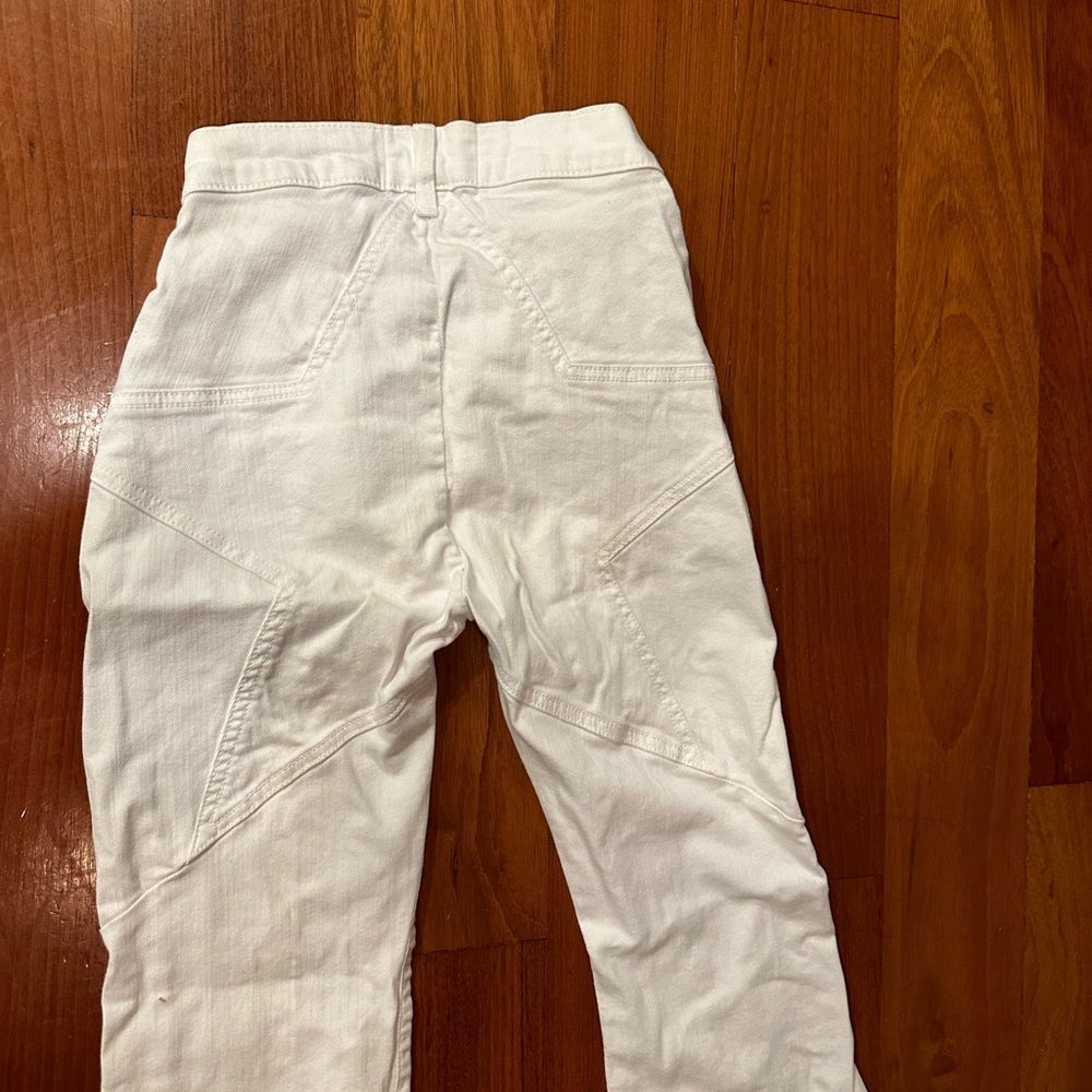 Revice denim white flare star butt